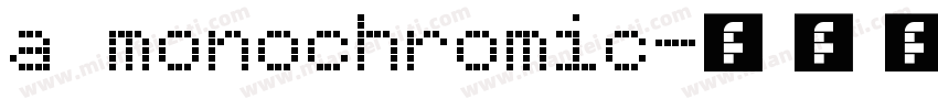 a monochromic字体转换